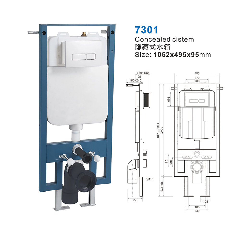 Upgrade Your Bathroom with a Stylish Wall Mounted WC Flush Tank