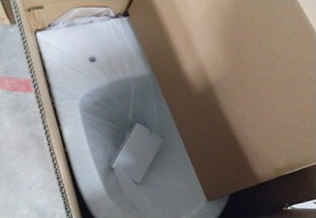 Foam padding added for transit protection