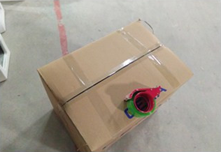 Carton sealed and ready for labeling