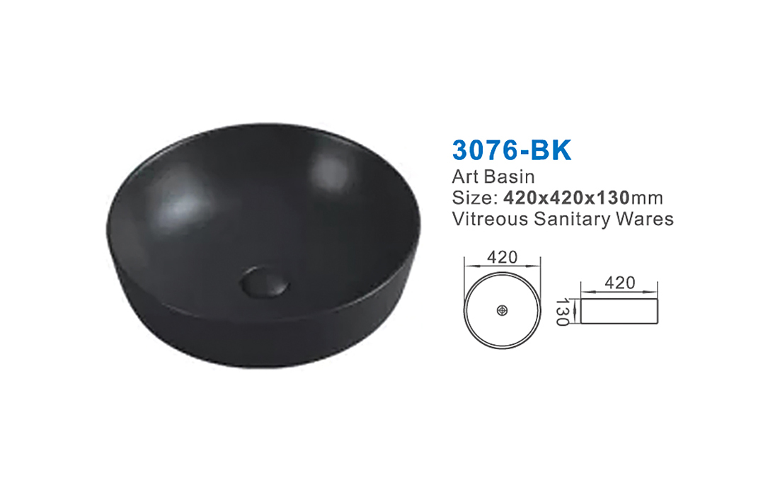 3076-BK ceramic sanitary ware
