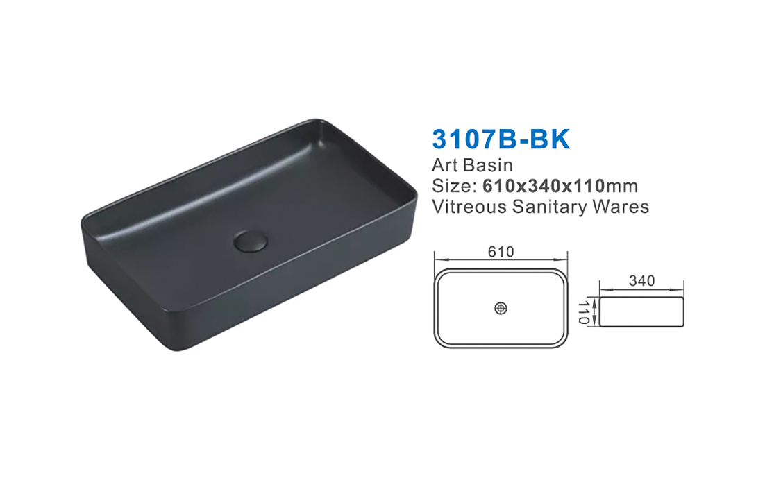 3107B-BK ceramic sanitary ware