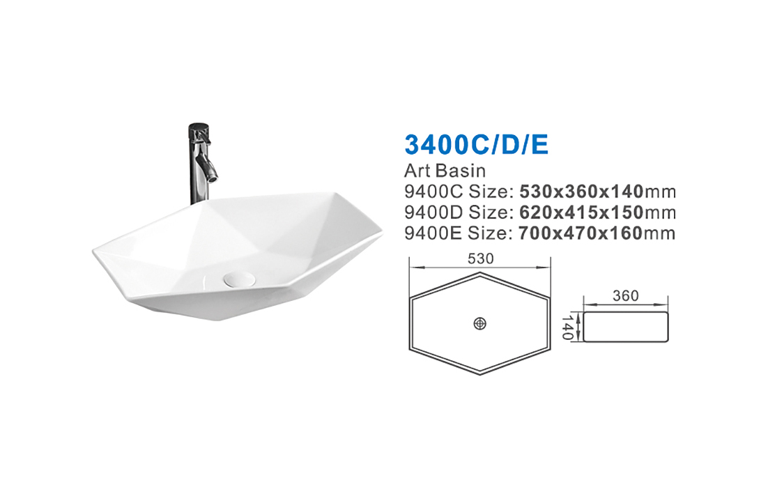 3400C D E ceramic sanitary ware