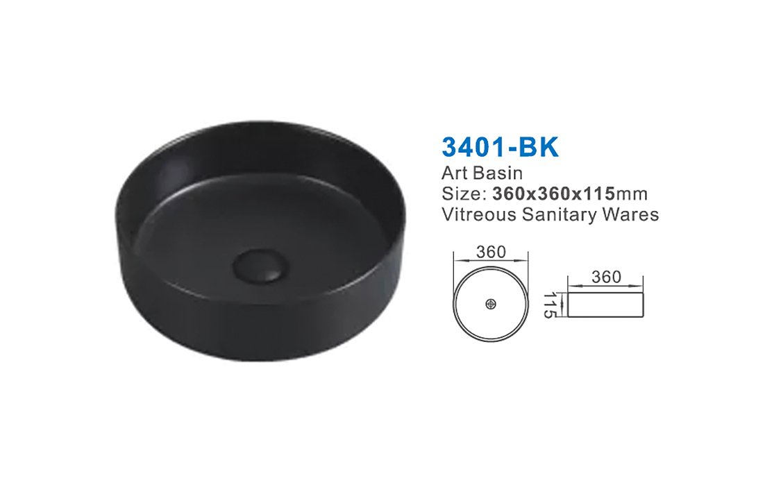 3401-BK ceramic sanitary ware