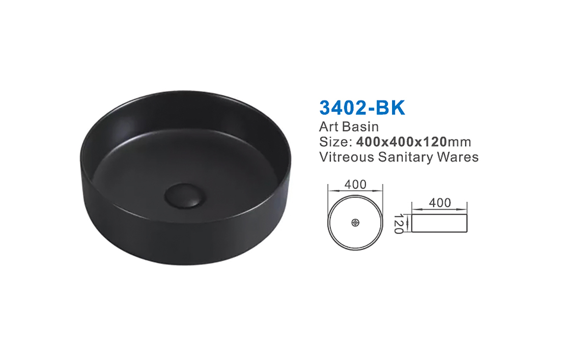 3402-BK ceramic sanitary ware
