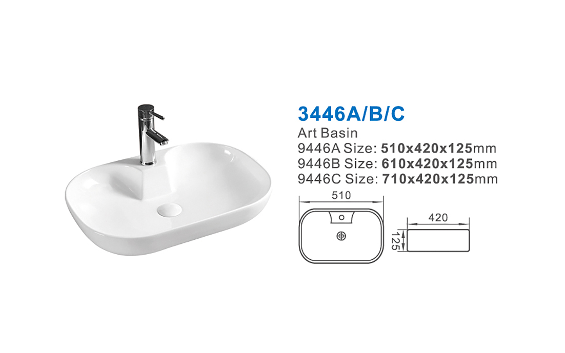 3446A B C ceramic sanitary ware